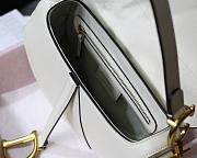 DIOR SADDLE BAG WHITE M0446 SIZE 25.5 x 20 x 6.5cm - 5