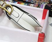 DIOR SADDLE BAG WHITE M0446 SIZE 25.5 x 20 x 6.5cm - 2