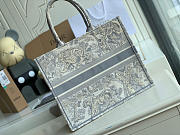 DIOR BOOK TOTE GRAY M1286 SIZE 42 CM - 3