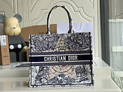 DIOR BOOK TOTE BLUE & WHITE M1286 SIZE 42 CM - 1