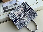 DIOR BOOK TOTE BLUE & WHITE M1286 SIZE 42 CM - 2