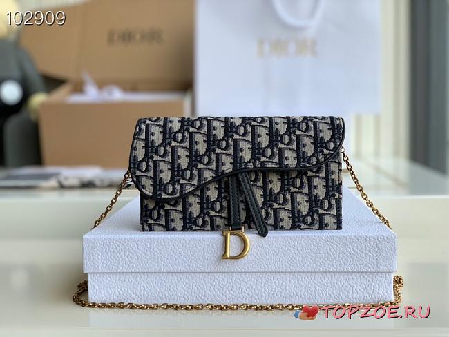 DIOR SADDLE WALLET S5614  SIZE 19 x 11 x 2.5 CM - 1