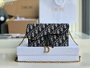 DIOR SADDLE WALLET S5614  SIZE 19 x 11 x 2.5 CM - 1