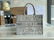 SMALL DIOR BOOK TOTE GRAY M1296 SIZE 36 CM - 1