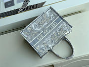 SMALL DIOR BOOK TOTE GRAY M1296 SIZE 36 CM - 2