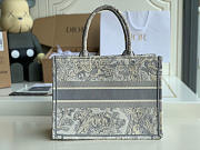 SMALL DIOR BOOK TOTE GRAY M1296 SIZE 36 CM - 4