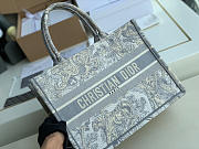 SMALL DIOR BOOK TOTE GRAY M1296 SIZE 36 CM - 6