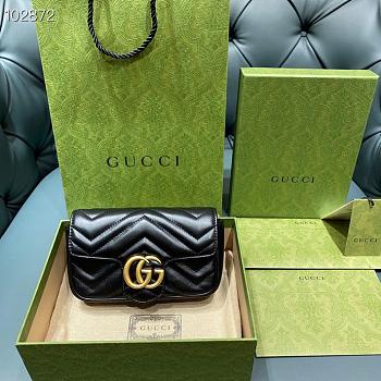 GUCCI GG MARMONT SUPER MINI BAG ‎476433 SIZE 16.5 X 10 X 5CM