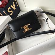 MEDIUM TRIOMPHE BAG BLACK 187363 SIZE 22CM - 1