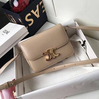 MEDIUM TRIOMPHE BAG NUDE 187363 SIZE 22CM