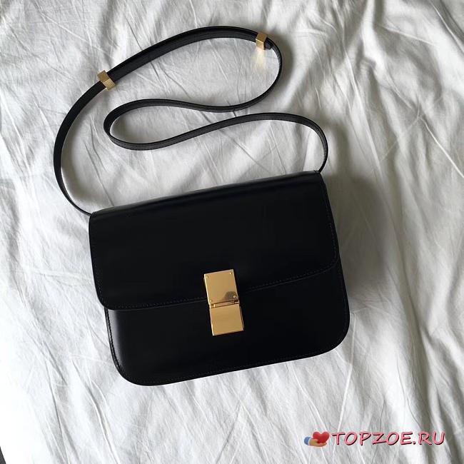 CELINE MEDIUM CLASSIC BAG BLACK 189173 SIZE 24 x 18 x 7 CM - 1