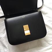 CELINE MEDIUM CLASSIC BAG BLACK 189173 SIZE 24 x 18 x 7 CM - 3