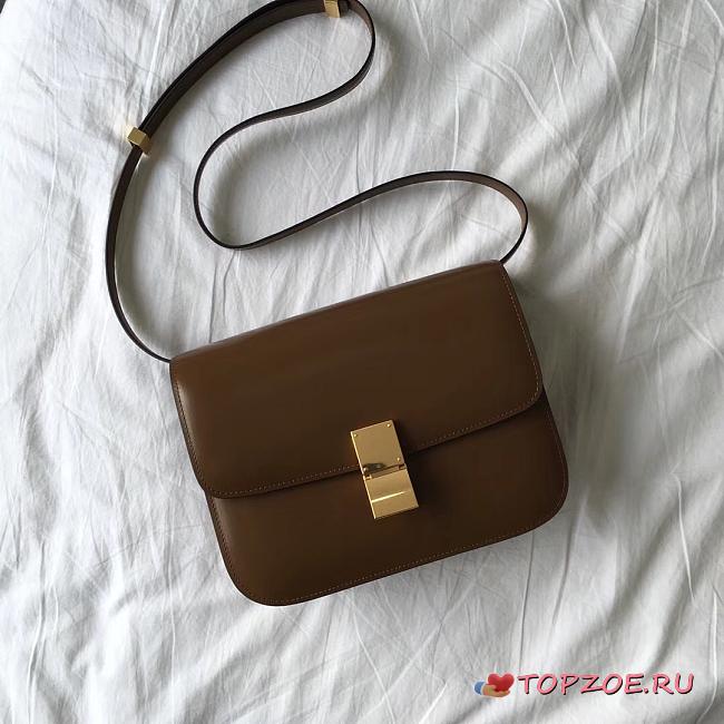 CELINE MEDIUM CLASSIC BAG CAMEL 189173 SIZE 24 x 18 x 7 CM - 1