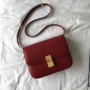 CELINE MEDIUM CLASSIC BAG RED 189173 SIZE 24 x 18 x 7 CM - 1
