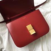 CELINE MEDIUM CLASSIC BAG RED 189173 SIZE 24 x 18 x 7 CM - 5