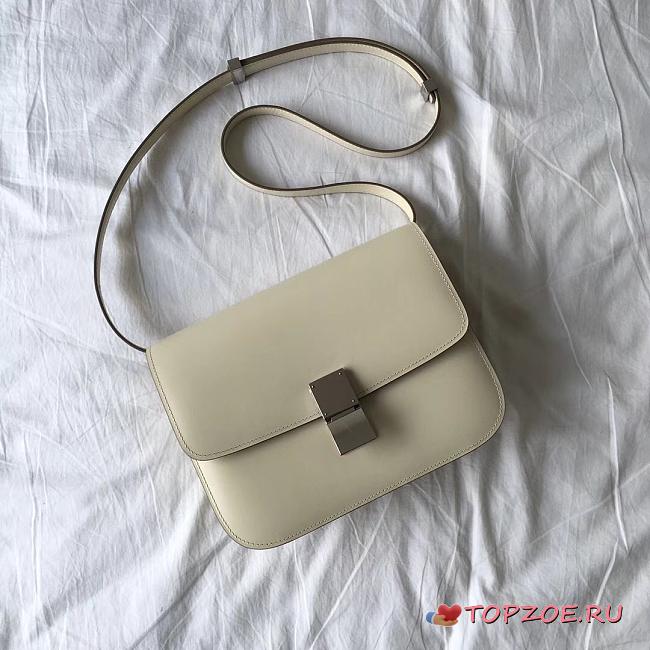 CELINE MEDIUM CLASSIC BAG WHITE 189173 SIZE 24 x 18 x 7 CM - 1