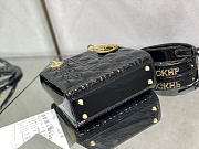 SMALL LADY DIOR BAG BLACK M0531 SIZE 20 x 16.5 x 8 CM - 2