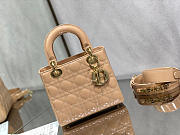 SMALL LADY DIOR BAG BEIGE M0531 SIZE 20 x 16.5 x 8 CM - 1