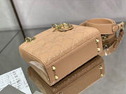 SMALL LADY DIOR BAG BEIGE M0531 SIZE 20 x 16.5 x 8 CM - 3