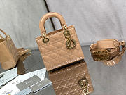 SMALL LADY DIOR BAG BEIGE M0531 SIZE 20 x 16.5 x 8 CM - 6
