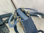 SMALL LADY DIOR BAG CLOUD BLUE M0531 SIZE 20 x 16.5 x 8 CM - 2