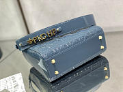 SMALL LADY DIOR BAG CLOUD BLUE M0531 SIZE 20 x 16.5 x 8 CM - 3