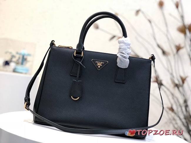Prada Galleria Black Large Bag 1BA274 Size 32×24×14cm - 1
