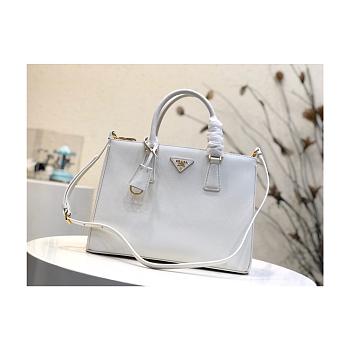 Prada Galleria White Large Bag 1BA274 Size 32×24×14cm