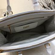 Prada Galleria White Large Bag 1BA274 Size 32×24×14cm - 6