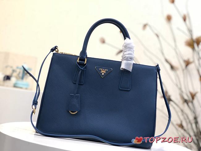 Prada Galleria Bluette Large Bag 1BA274 Size 32×24×14cm - 1