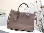 Prada Galleria Clay Gray Large Bag 1BA274 Size 32×24×14cm - 1