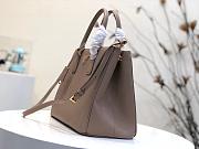 Prada Galleria Clay Gray Large Bag 1BA274 Size 32×24×14cm - 2