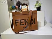 FENDI SUNSHINE MEDIUM BROWN 8BH386 SIZE 36x17x31 CM - 1