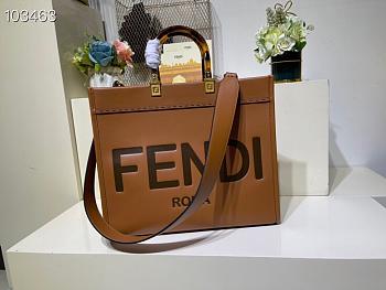 FENDI SUNSHINE MEDIUM BROWN 8BH386 SIZE 36x17x31 CM