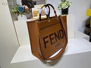 FENDI SUNSHINE MEDIUM BROWN 8BH386 SIZE 36x17x31 CM - 6