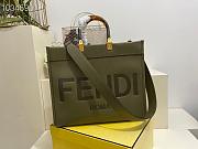 FENDI SUNSHINE MEDIUM GREEN 8BH386 SIZE 36x17x31 CM  - 5