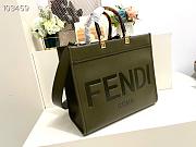 FENDI SUNSHINE MEDIUM GREEN 8BH386 SIZE 36x17x31 CM  - 4