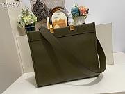 FENDI SUNSHINE MEDIUM GREEN 8BH386 SIZE 36x17x31 CM  - 2