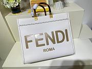 FENDI SUNSHINE MEDIUM WHITE 8BH386 SIZE 36x17x31 CM - 4