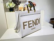 FENDI SUNSHINE MEDIUM WHITE 8BH386 SIZE 36x17x31 CM - 3