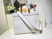 FENDI SUNSHINE MEDIUM WHITE 8BH386 SIZE 36x17x31 CM - 2