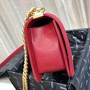 BOY CHANEL HANDBAG RED A67086 SIZE 25×15×7.5 CM - 2
