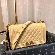 BOY CHANEL HANDBAG YELLOW A67086 SIZE 25×15×7.5 CM - 2