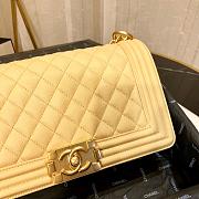 BOY CHANEL HANDBAG YELLOW A67086 SIZE 25×15×7.5 CM - 3