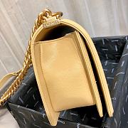 BOY CHANEL HANDBAG YELLOW A67086 SIZE 25×15×7.5 CM - 5