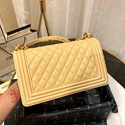 BOY CHANEL HANDBAG YELLOW A67086 SIZE 25×15×7.5 CM - 6