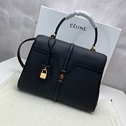 CELINE MEDIUM 16 BAG BLACK 187373 SIZE 32 x 23.5 x 13 CM - 1