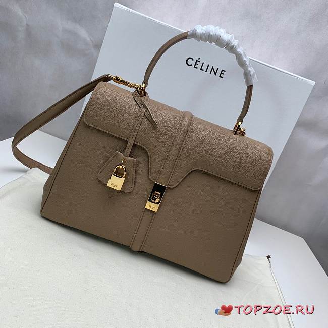 CELINE MEDIUM 16 BAG COFFEE 187373 SIZE 32 x 23.5 x 13 CM - 1