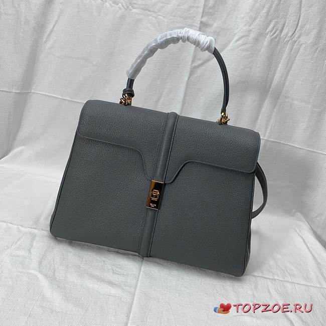 CELINE MEDIUM 16 BAG GRAY 187373 SIZE 32 x 23.5 x 13 CM - 1