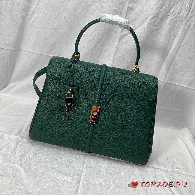 CELINE MEDIUM 16 BAG MALACHITE 187373 SIZE 32 x 23.5 x 13 CM - 1
